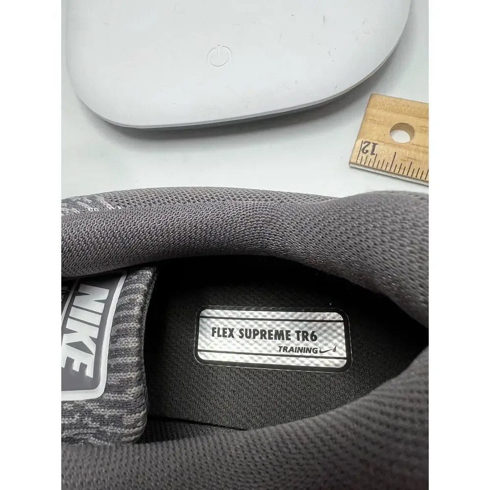 Nike‎ Womens Flex Supreme TR 6 909014-019 Gray Running Shoes Sneakers Size 9.5